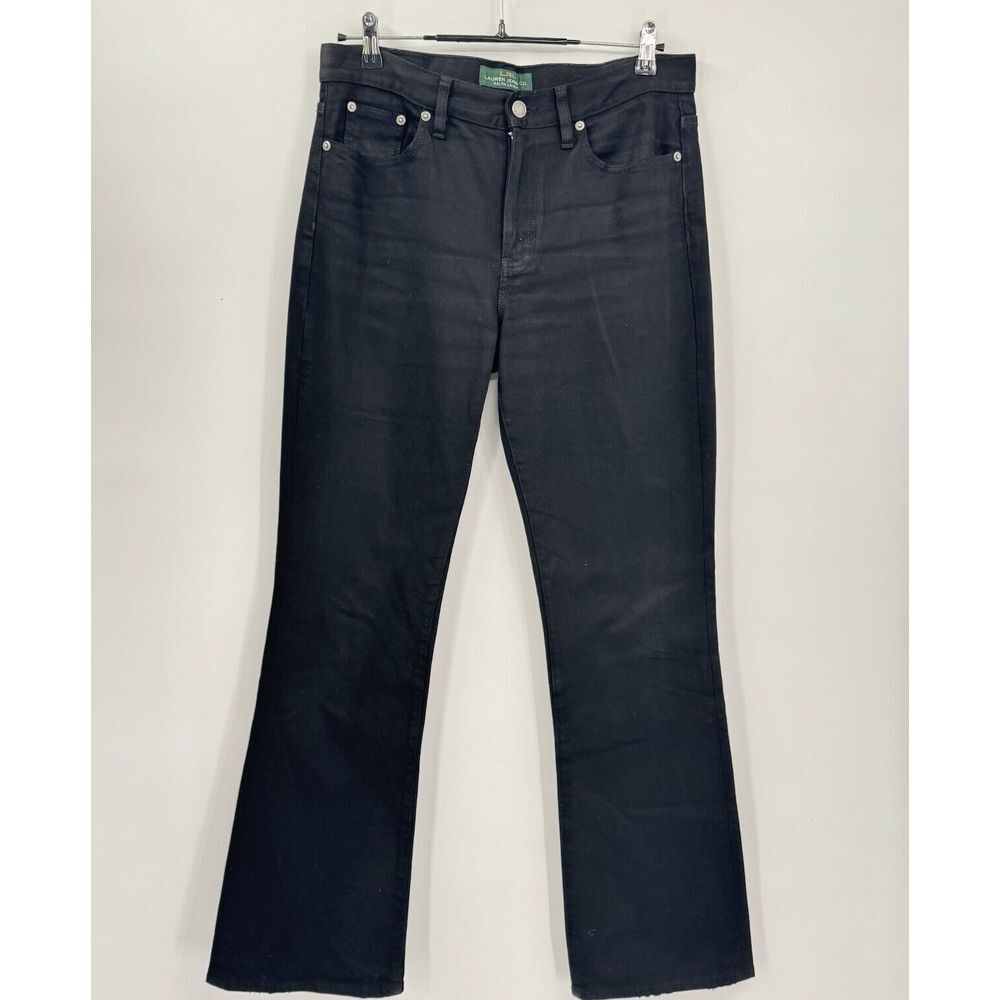 Lauren Ralph Lauren 8 Classic Bootcut Jeans Womens‎ Black Mid Rise Stretch Pants